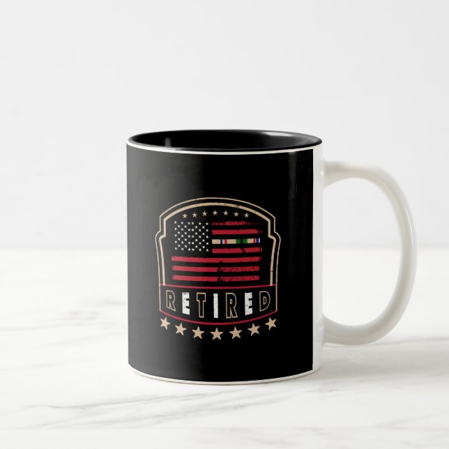 Tasse 2 Couleurs Retraité (Droit)