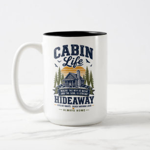 Tasse 2 Couleurs Retraite Vie de Cabane