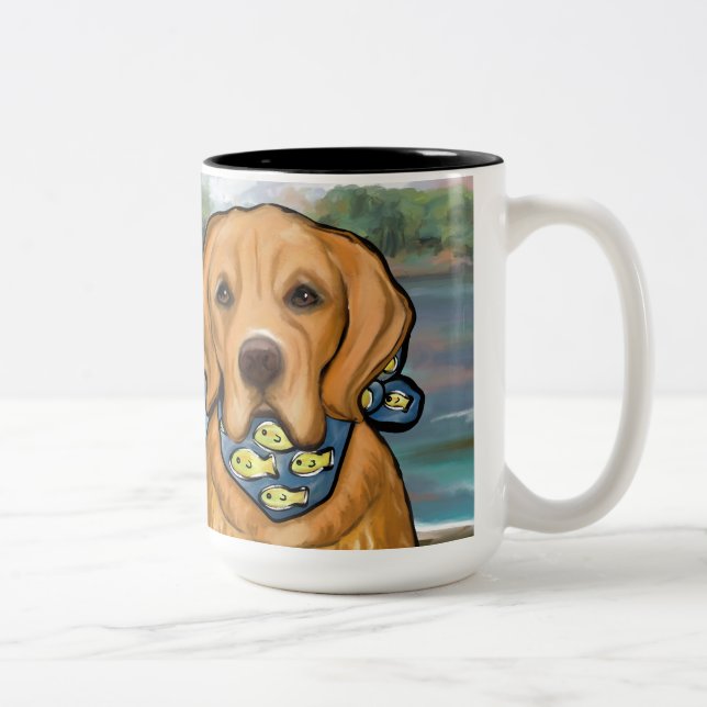 Tasse 2 Couleurs Retriever doré (Droit)