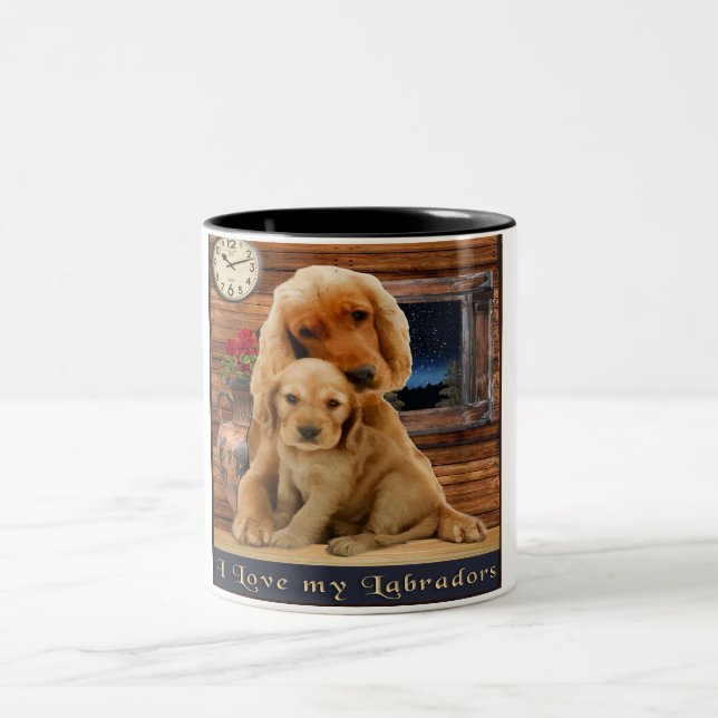 Tasse 2 Couleurs Retriever du Labrador (Centre)