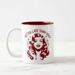 Tasse 2 Couleurs Retro 1950 Glam Girl Drôle Citation sarcastique