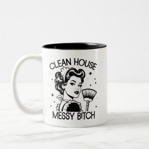 Tasse 2 Couleurs Retro 1950 Glam Girl Drôle Citation sarcastique