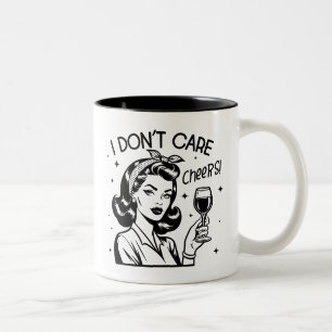 Tasse 2 Couleurs Retro 1950 Glam Girl Drôle Citation sarcastique