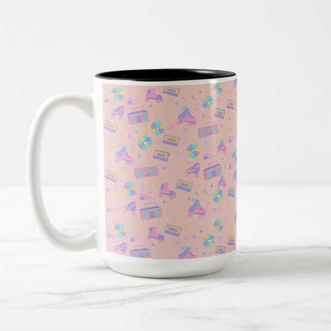 Tasse 2 Couleurs Rétro 90 (Gauche)
