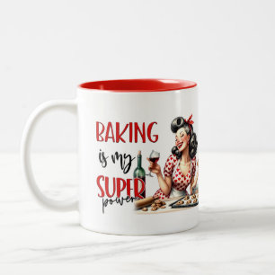 Tasse 2 Couleurs Retro Chic : Vintage Pop Art Drôle Citation Humori