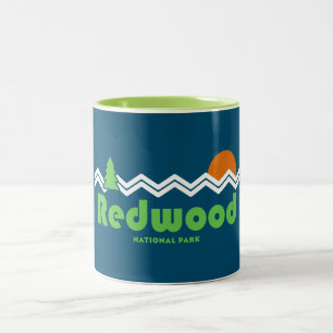 Tasse 2 Couleurs Retro du parc national de Redwood