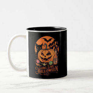 Tasse 2 Couleurs Retro Halloween vive la saison automnale effrayant