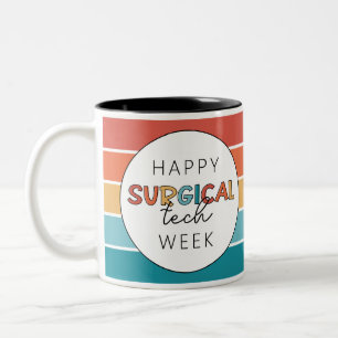 Tasse 2 Couleurs Retro Happy Surgy Tech Week