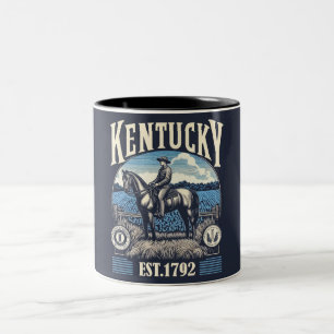 Tasse 2 Couleurs Retro Kentucky