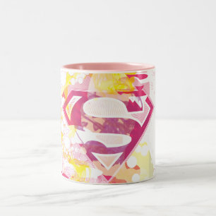 Tasse 2 Couleurs Rétro logo de Supergirl