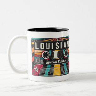 Tasse 2 Couleurs Retro Louisiana State.