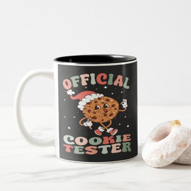 Tasse 2 Couleurs Retro officiel Cooker Tester (Avec donut)