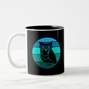 Tasse 2 Couleurs Retro Owl