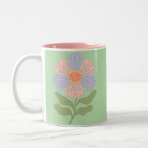 Rétro Pastel « Mama Douce » Typographie Fleur Groo