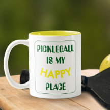 Retro Pickleball Est Mon Endroit Heureux Sport Vin