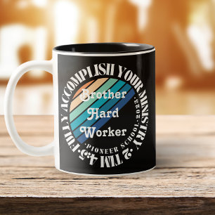 Tasse 2 Couleurs Rétro Sunset Pioneer School Personnalisable