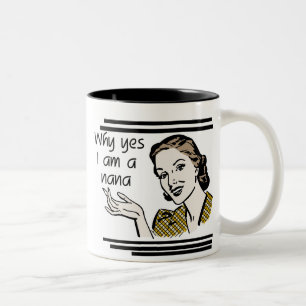 Tasse 2 Couleurs Rétro T-shirts et cadeaux de Nana