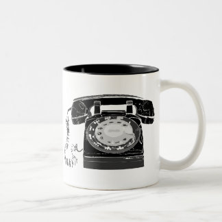 Tasse 2 Couleurs Rétro téléphone