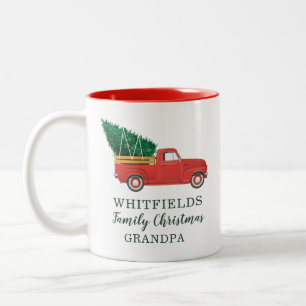 Tasse 2 Couleurs Réunion de famille de Noël Grand-père Vacances per