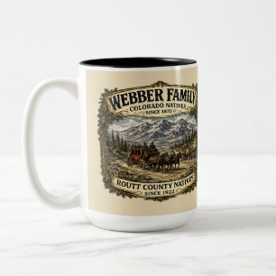 Tasse 2 Couleurs Réunion de la famille Webber