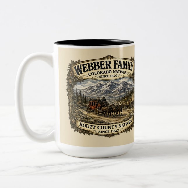 Tasse 2 Couleurs Réunion de la famille Webber (Gauche)