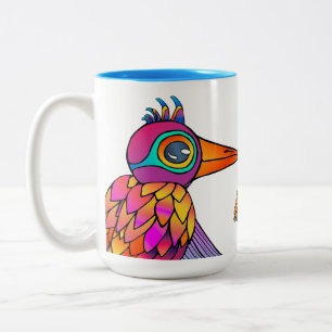 Tasse 2 Couleurs Réunion du comité d'effacement sec des oiseaux