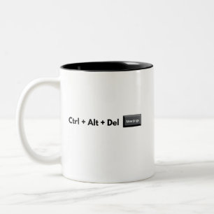 Tasse 2 Couleurs Réunions Geeky Control Alt Del