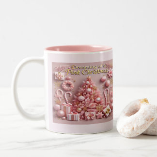 Tasse 2 Couleurs Rêver d'un Noël rose
