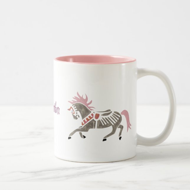 Tasse 2 Couleurs Rêves de carrousel (Droit)