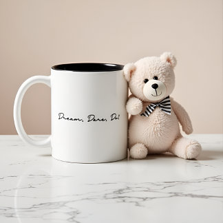 Tasse 2 Couleurs Rêvez, Osez, Faites ! Devis inspirant