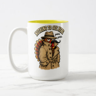 Tasse 2 Couleurs Rien à Voir Ici pour la Turquie de Thanksgiving