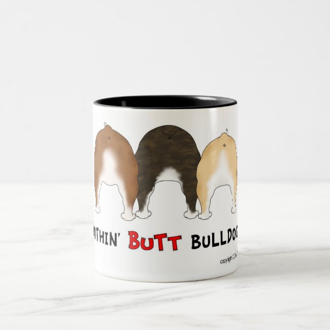 Tasse 2 Couleurs Rien n'aboutent des bouledogues (Centre)