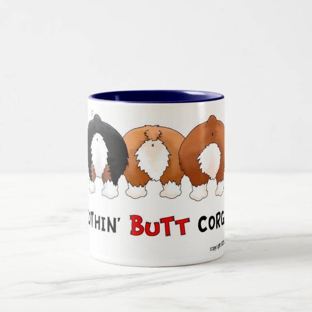 Tasse 2 Couleurs Rien n'aboutent des Corgis (Centre)