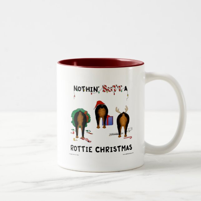 Tasse 2 Couleurs Rien n'aboutent Noël de Rottie (Droit)
