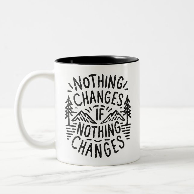Tasse 2 Couleurs Rien ne change si rien ne change (Gauche)