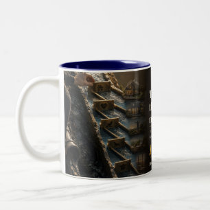 Tasse 2 Couleurs Rien que la citation de livre du lit de la rivière