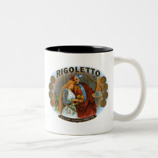 Tasse 2 Couleurs Rigoletto All Fine Havana Tobaccos Cigar Étiquette