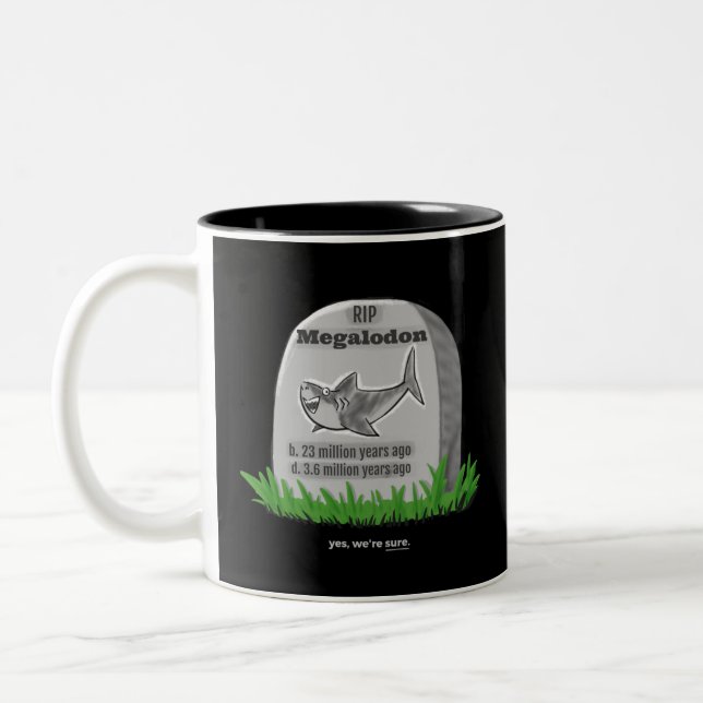 Tasse 2 Couleurs RIP Megalodon (Gauche)