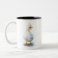 Rire blanc Canard drôle moucheté