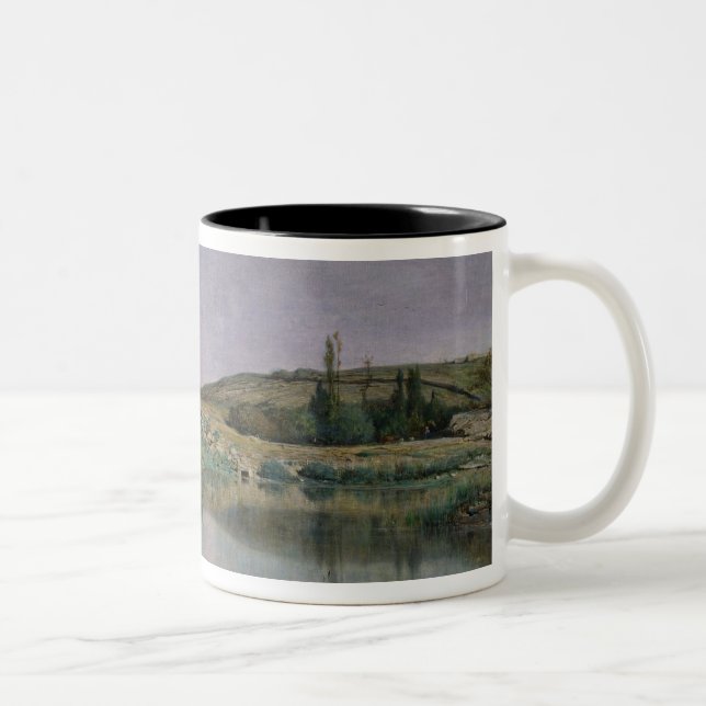 Tasse 2 Couleurs Rivage de lac Bourget (Droit)