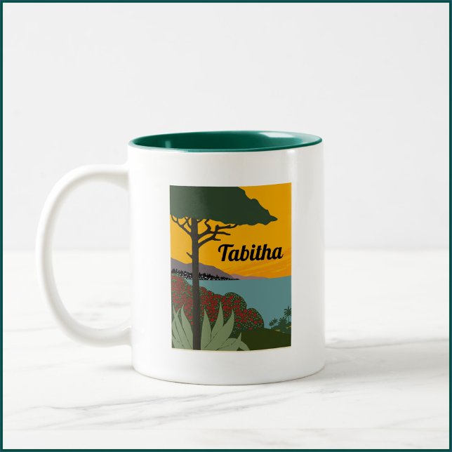 Tasse 2 Couleurs Riviera italienne tropicale (Créateur téléchargé)