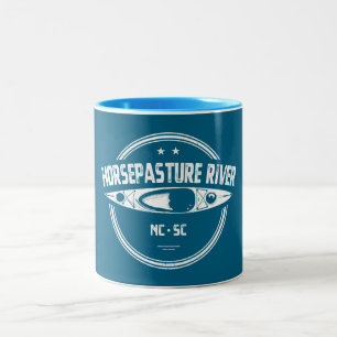 Tasse 2 Couleurs Rivière Horsepasture Caroline du Nord Kayak