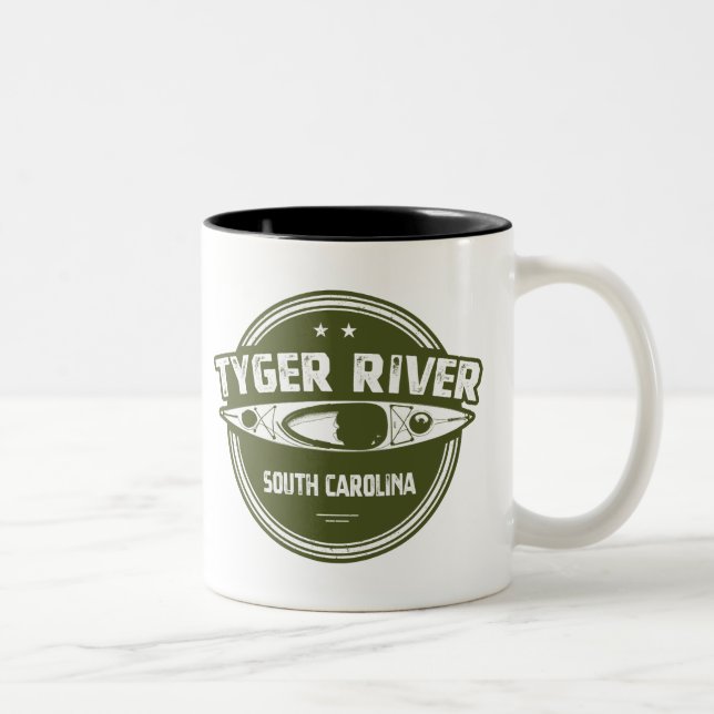 Tasse 2 Couleurs Rivière Tyger, Caroline du Sud (Droit)