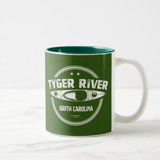 Tasse 2 Couleurs Rivière Tyger, Caroline du Sud (Droit)