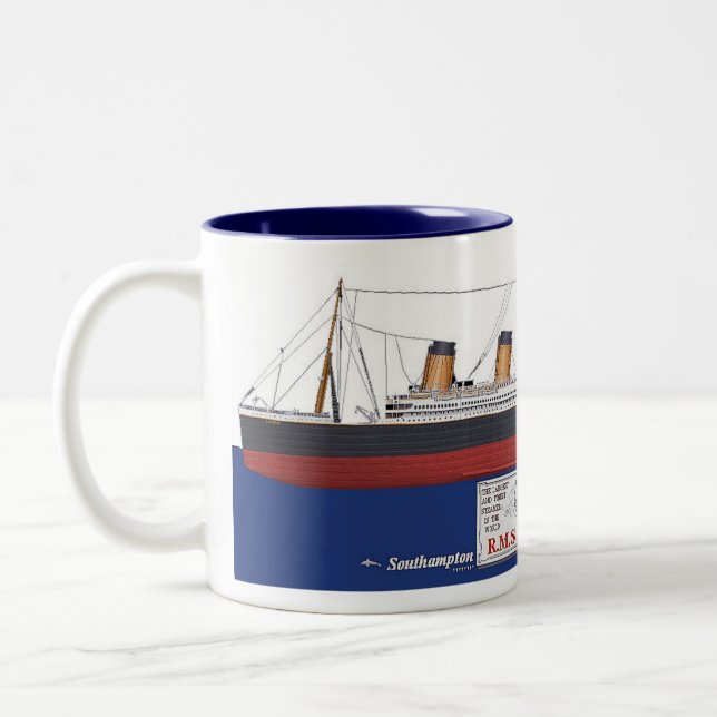 Tasse 2 Couleurs RMS Titanic (Gauche)