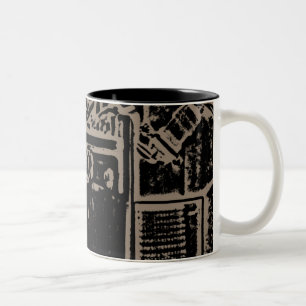 Tasse 2 Couleurs Road King, Sable Posterisé Graphisme
