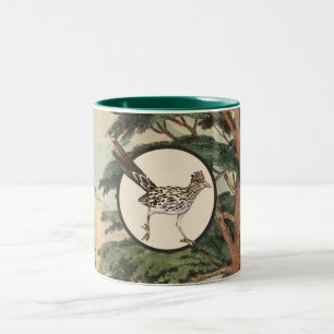 Tasse 2 Couleurs Roadrunner dans l'illustration d'habitat naturel