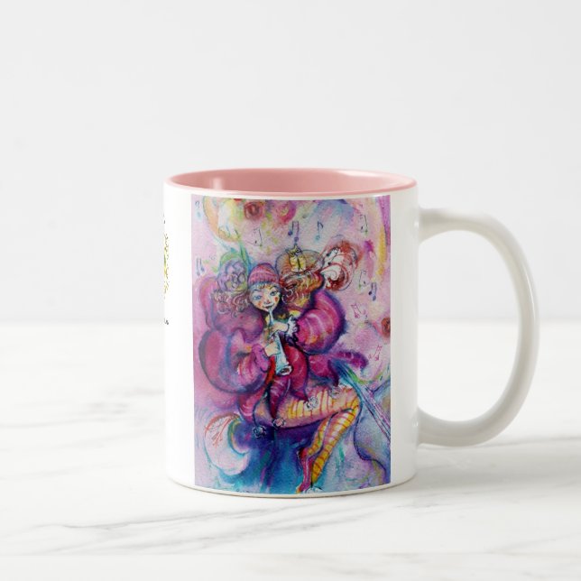 TASSE 2 COULEURS ROBE ROSE MUSICALE (Droit)