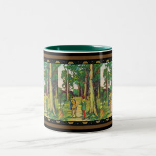 Tasse 2 Couleurs Robin des Bois et Petit Jean