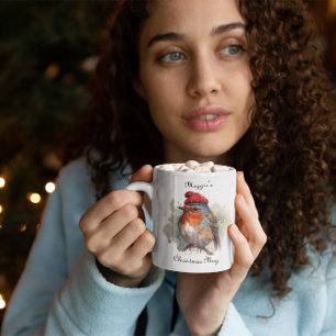 Tasse 2 Couleurs Robin Winter Delight, sur mesure